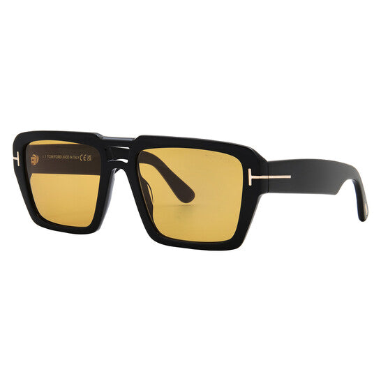 Tom Ford Redford Amber Square Men's Sunglasses
