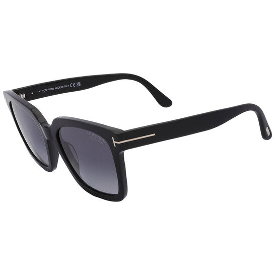 Tom Ford Selby Polarized Smoke Square Ladies Sunglasses