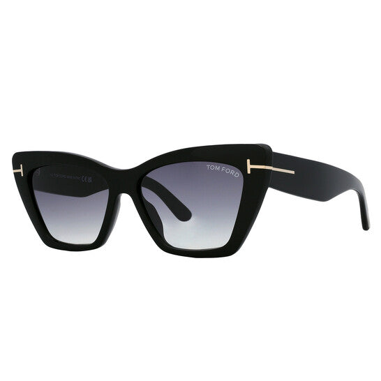 Tom Ford Wyatt Grey Gradient Cat Eye Ladies Sunglasses