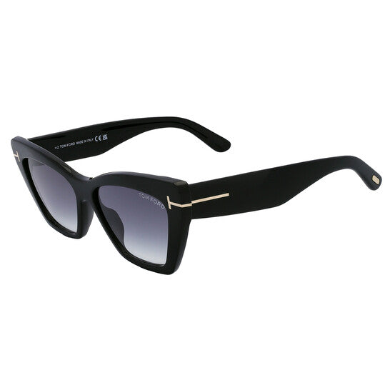 Tom Ford Wyatt Grey Gradient Cat Eye Ladies Sunglasses
