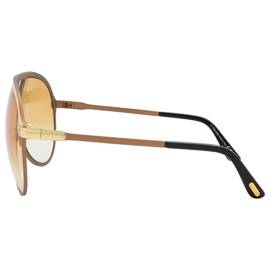 Tom Ford Xavier Brown Gradient Pilot Men's Sunglasses