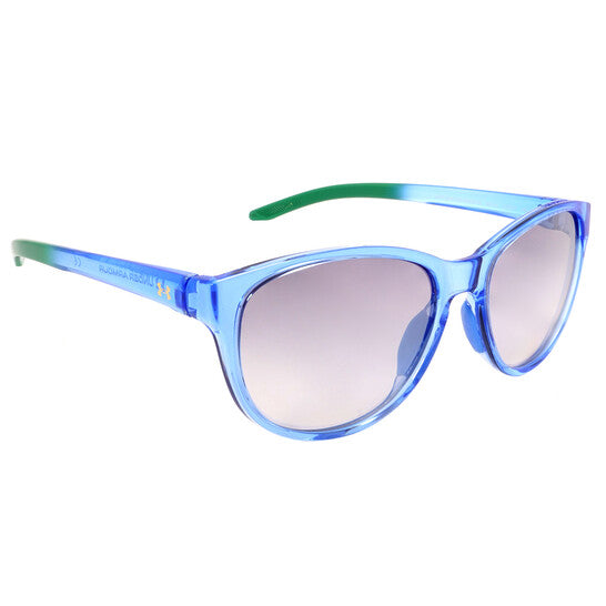 Under Armour Grey Mirror Shaded Silver Oval Ladies Sunglasses