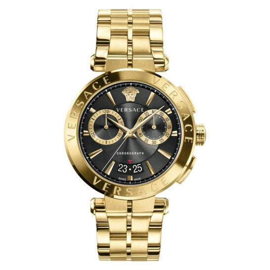 Versace Aion Chronograph Quartz Black Dial Men's Watch