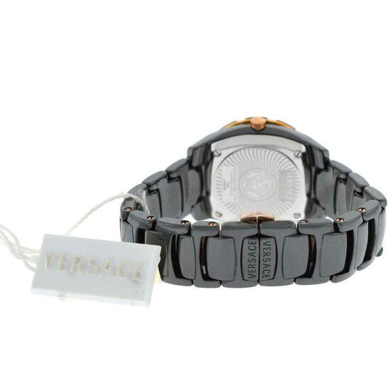 Versace DV One Glamour Quartz Black Dial Ladies Watch