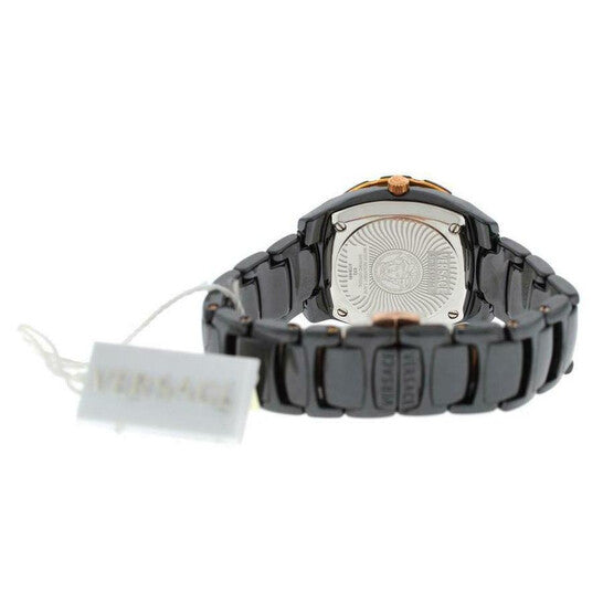 Versace DV One Glamour Quartz Black Dial Ladies Watch