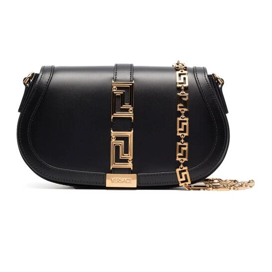 Versace Greca Foldover Crossbody Bag