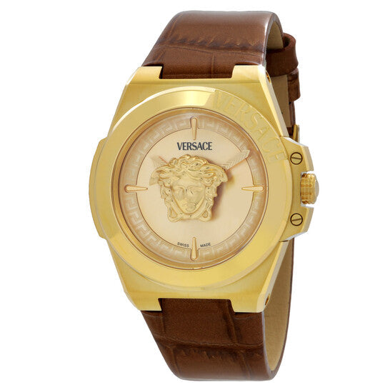 Versace Hera Quartz Gold Dial Ladies Watch