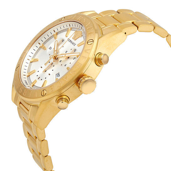 Versace V-Chrono Chronograph Quartz White Dial Men's Watch
