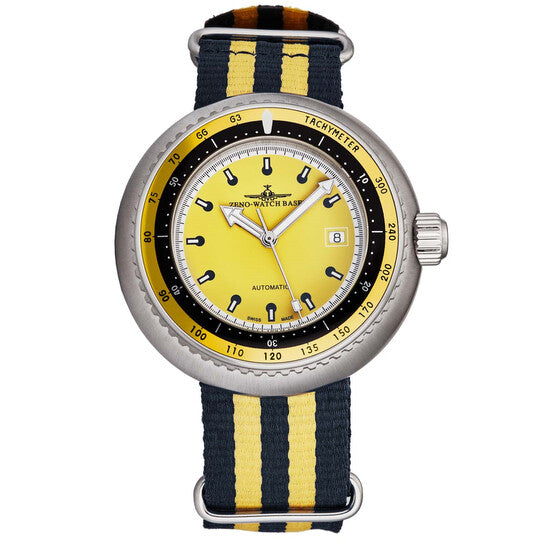Zeno Deep Diver Automatic Yellow Dial Men's Watch